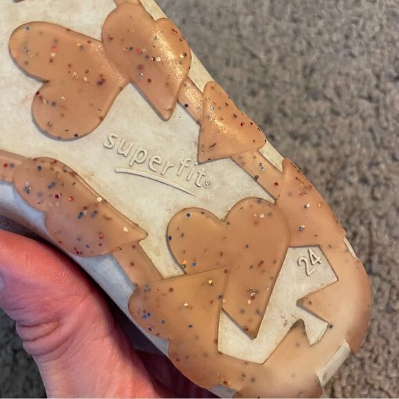 Superfit Toddler Pink Leather Sandals Ankle Support Size 8 - Picture 7 of 9